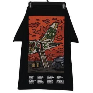 NEW Lil Baby I.O.U. Tour Tee Double Sided Black Concert T-Shirt Mens Small